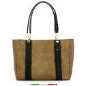 Borbonese Shopper Medium Op Naturale/Nero 923736AN0311