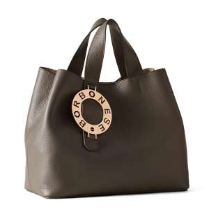 Borbonese Shopper Medium Clay Grey 924095AR7Z54 2