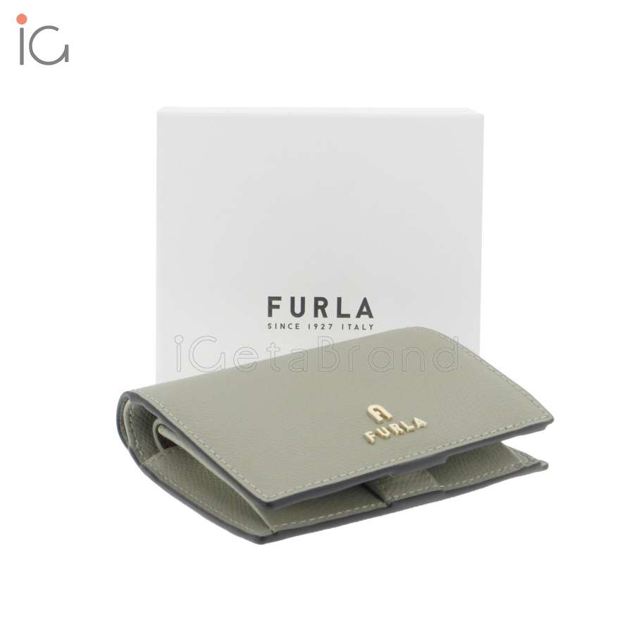 FURLA FURLA CAMELIA S COMPACT WALLET, Light grey Women's Wallet