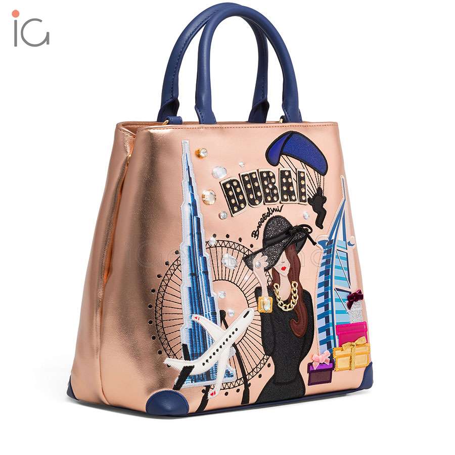 Braccialini Cartoline Metal B Yy 818 Handbag Igetabrand