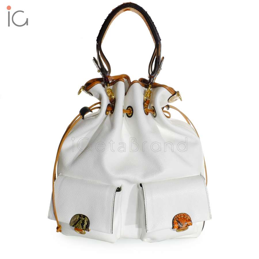 Sem Vaccaro Alce Pitone Bianco Perla 2708