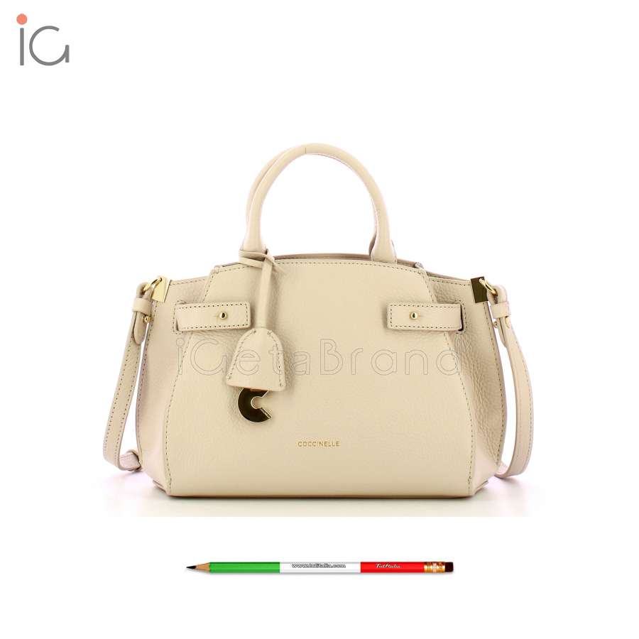 Coccinelle Klichè Small Lambskin White E1QLA180301N26