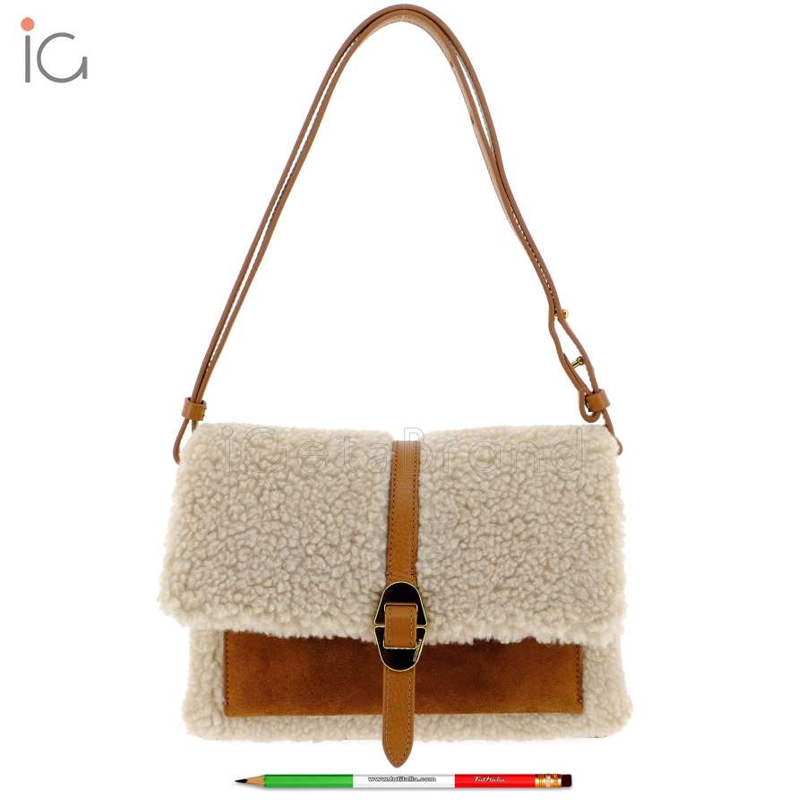 Coccinelle Dorian Eco Shearling Natural/Cuir E1RCM120201552