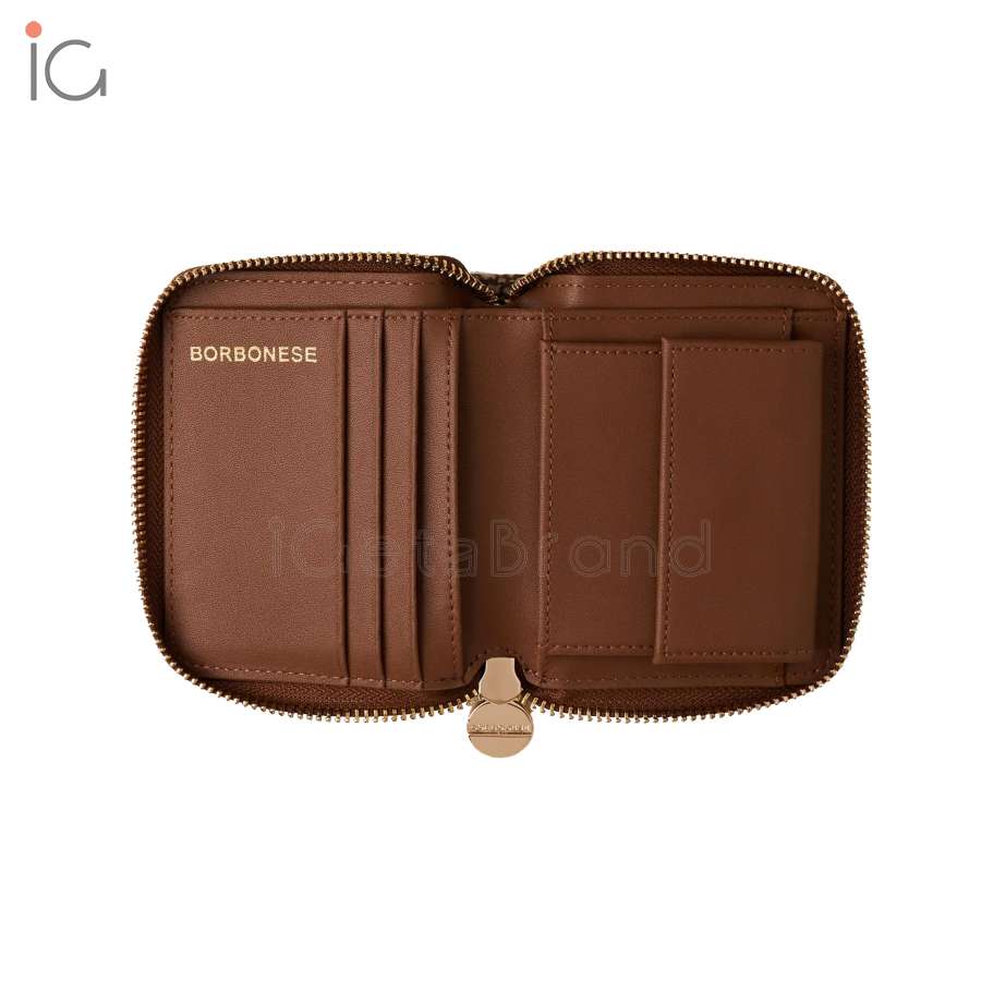Borbonese Portafoglio Classica Medium Beige/Marrone 930156I15994