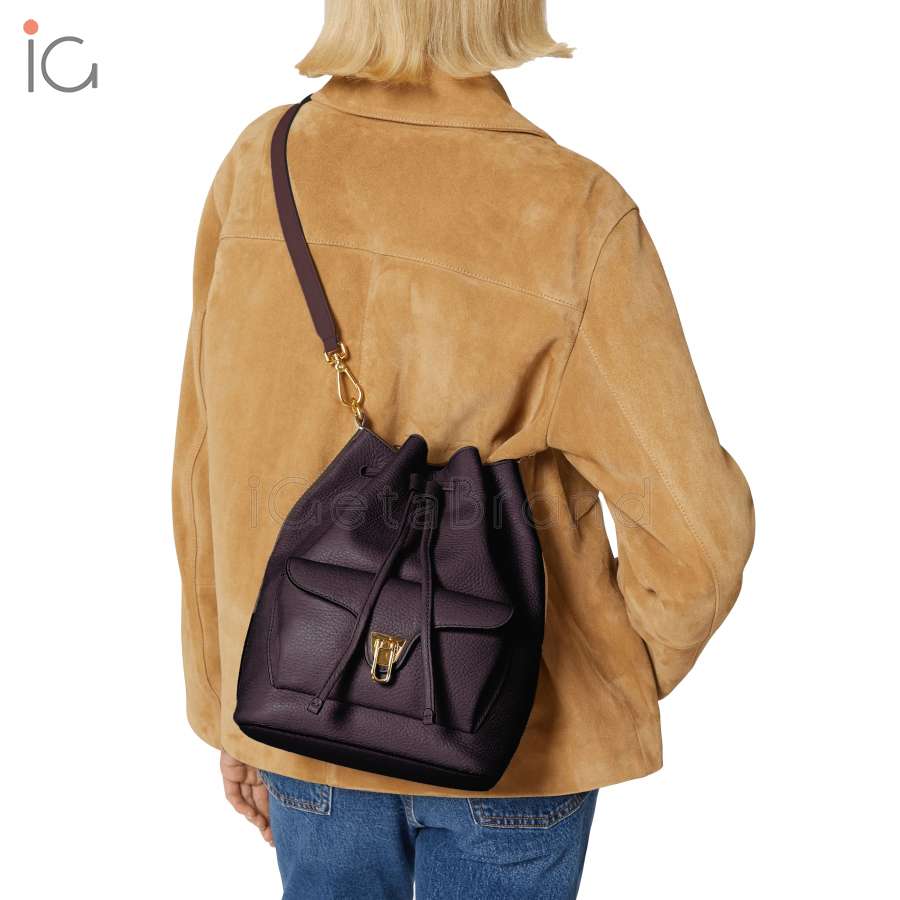 Coccinelle Beat Generation Medium Prune E1TFK230201V87