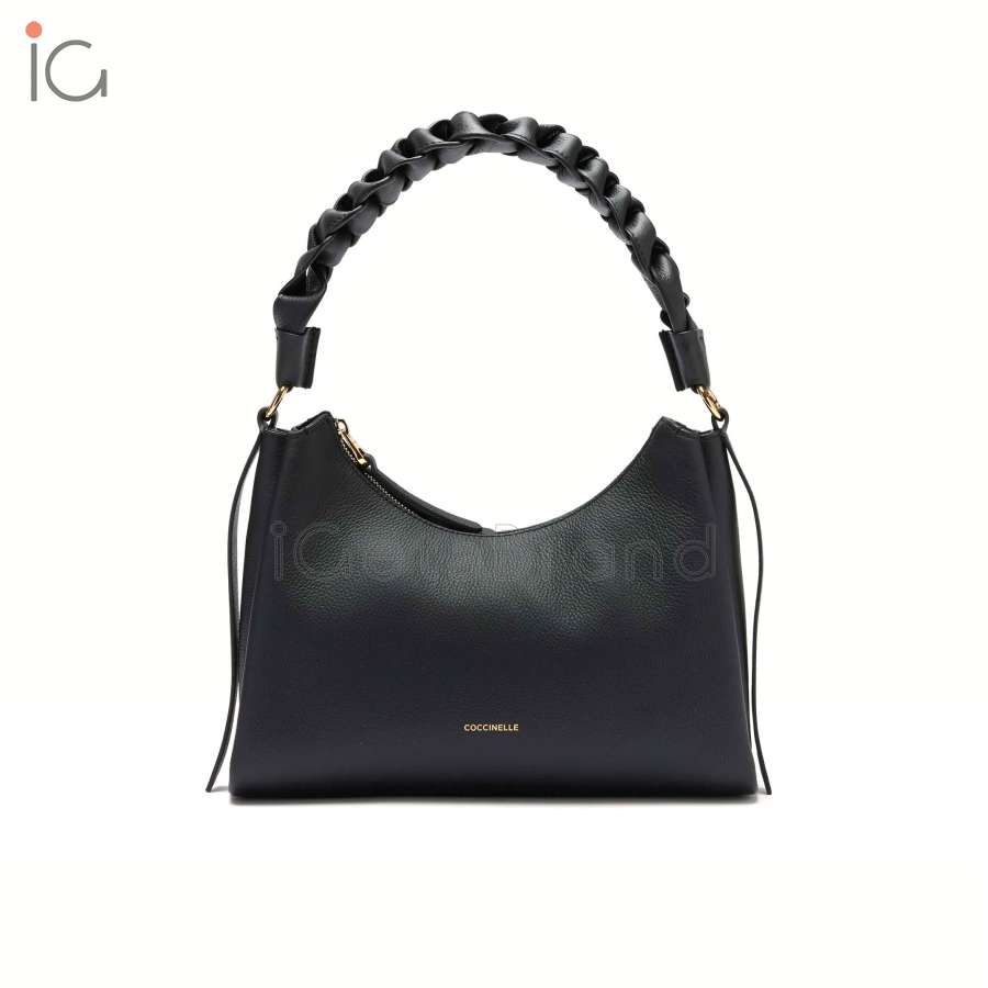 Coccinelle Boheme Small Noir/Cuir E1M50130301374