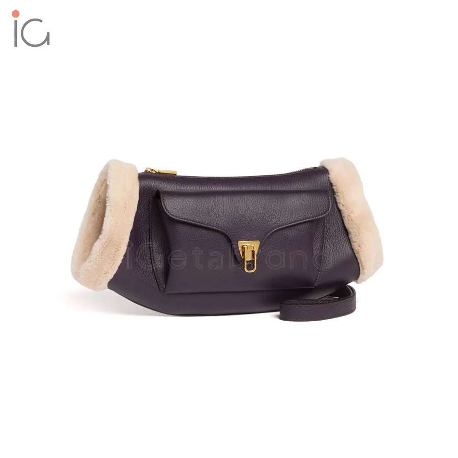 Coccinelle Beat Small Prune/Natural E1TDK150101644