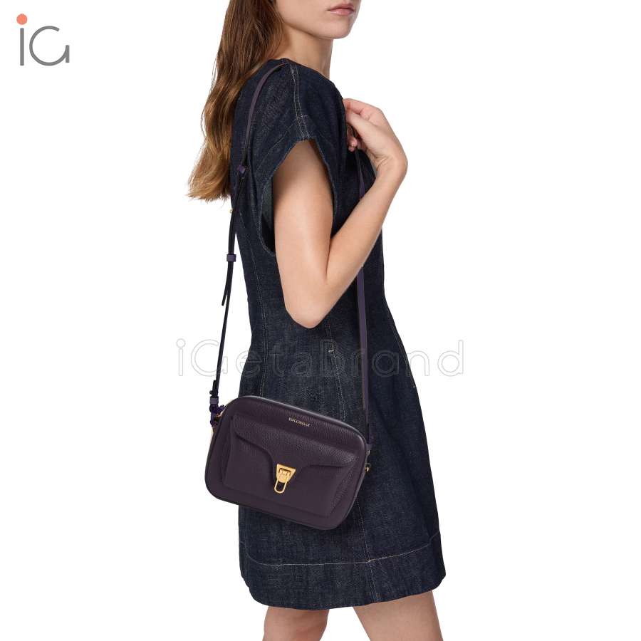 Coccinelle Beat Small Prune E1MF6150201_V87