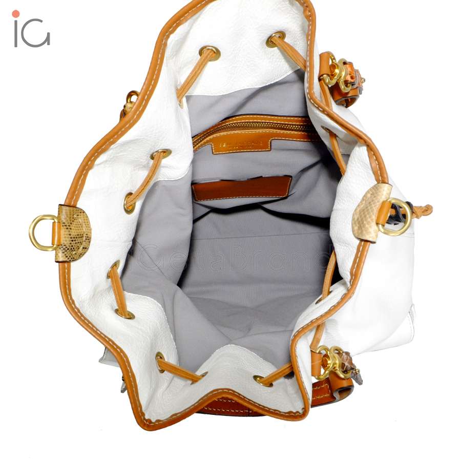 Sem Vaccaro Alce Pitone Bianco Perla 2708