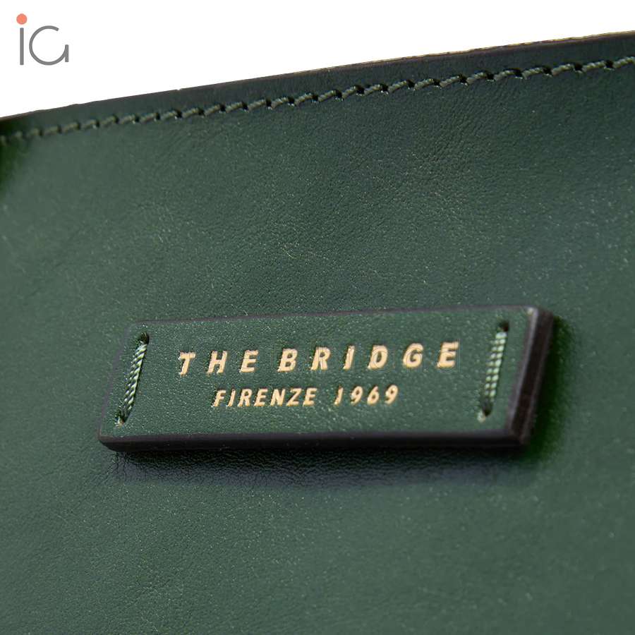 The Bridge Shopper Mirra Verde Inglese/Oro 04130401 X0