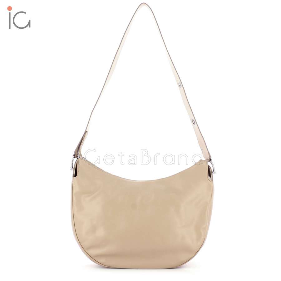 Borbonese Luna Bag Medium Beige/OP Naturale 954538G61U94