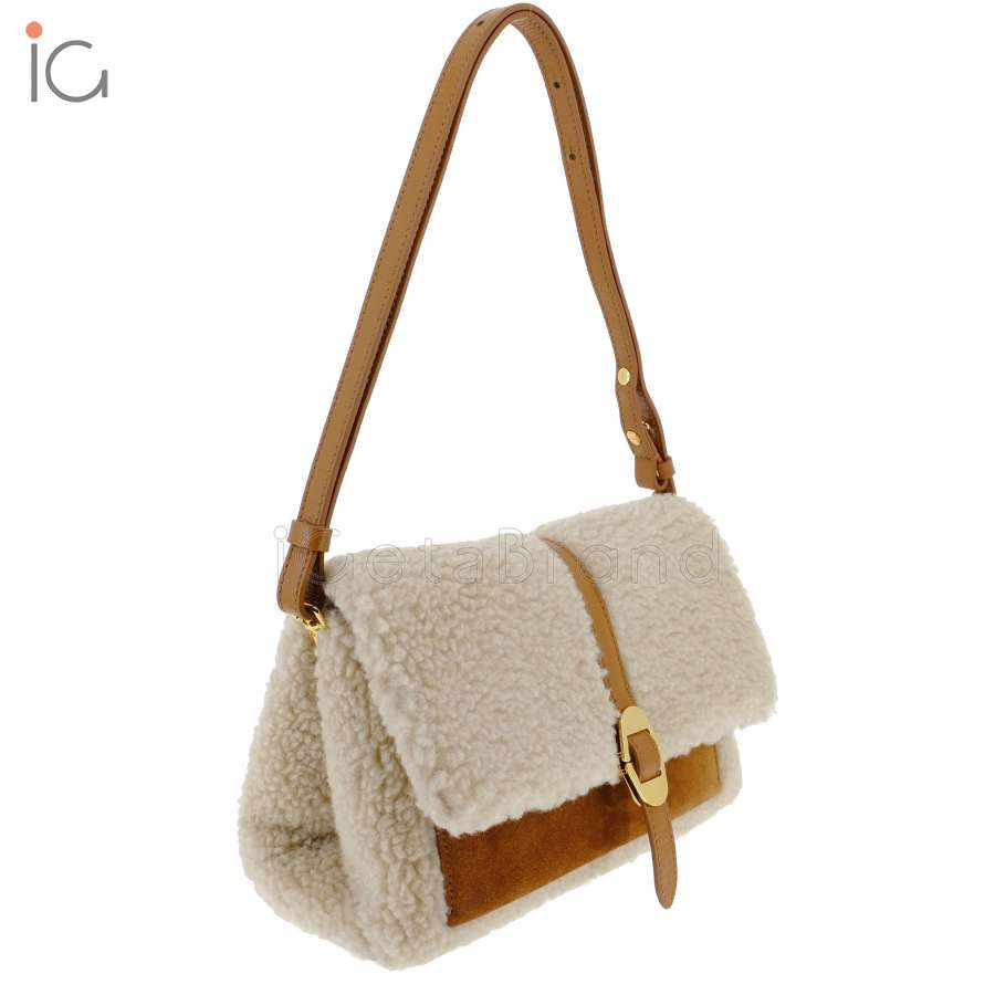 Coccinelle Dorian Eco Shearling Natural/Cuir E1RCM120201552