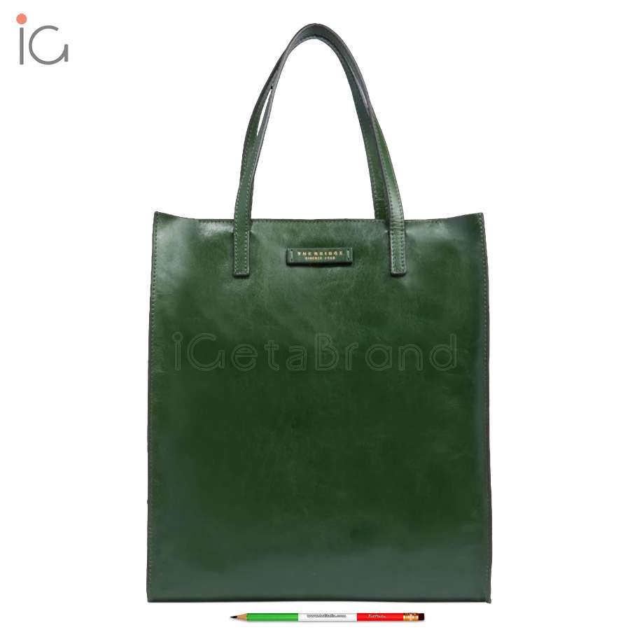 The Bridge Shopper Mirra Verde Inglese/Oro 04130401 X0