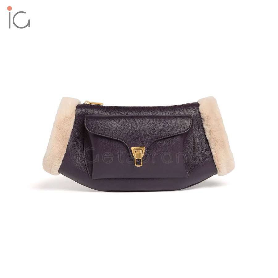 Coccinelle Beat Small Prune/Natural E1TDK150101644