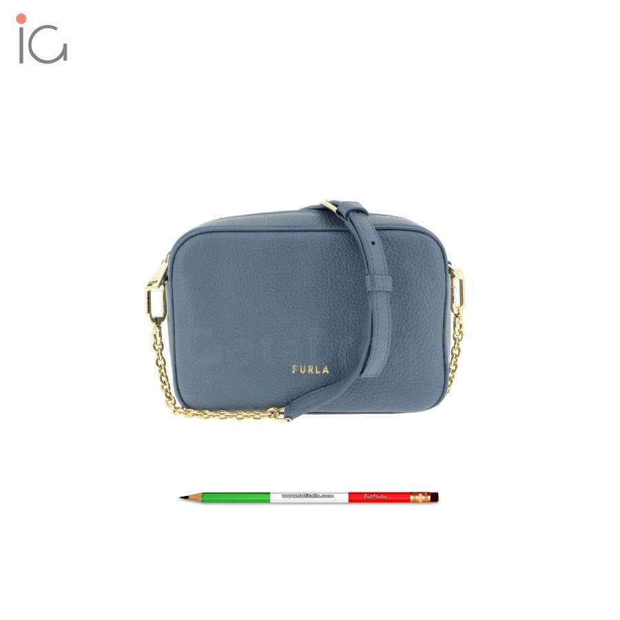 Furla Real Mini Camera Case Blu Denim WB00243 HSF000 1007 DE000