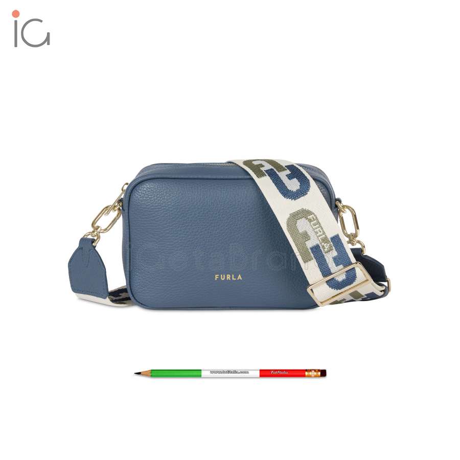 Furla Real Mini Camera Case Blu Denim WB00243 W64000 1007 DE000