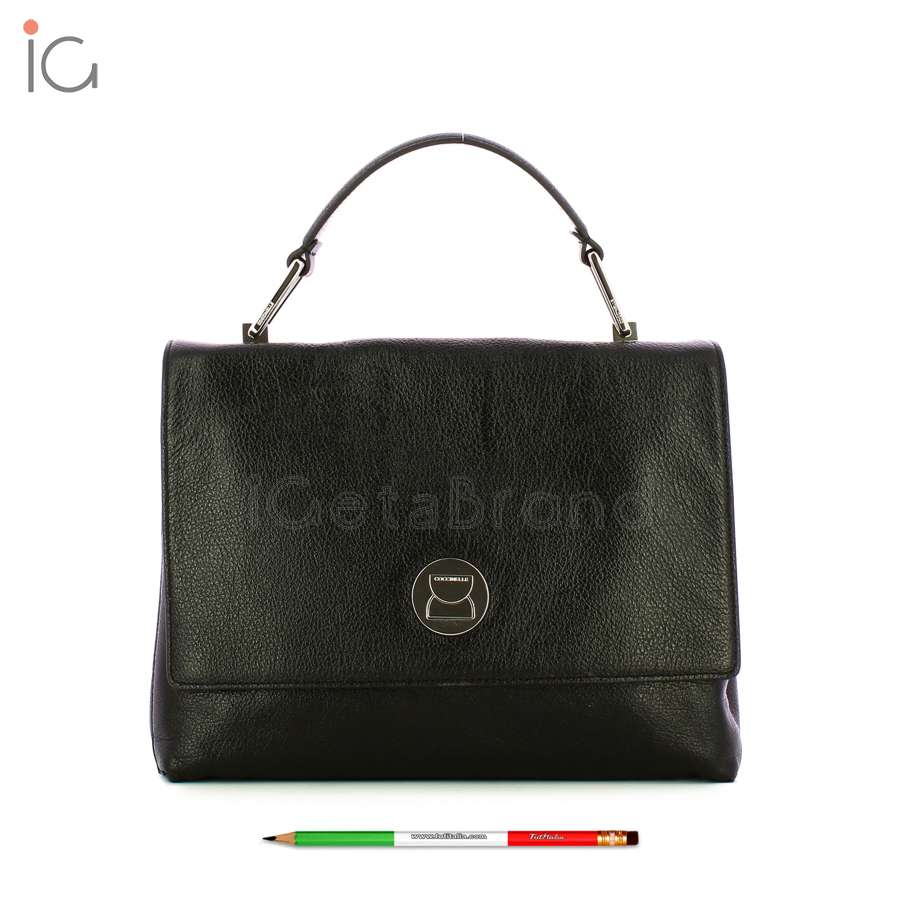 Coccinelle Liya Shiny Goat Medium Noir E1QDT180101001