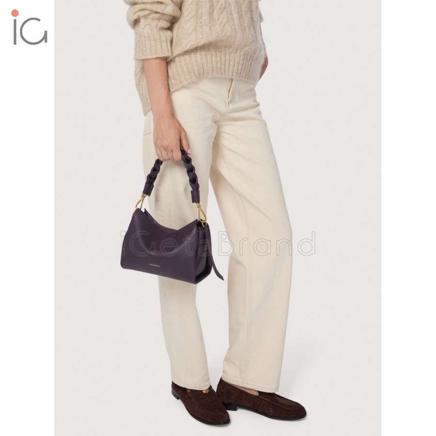 Coccinelle Boheme Small Noir/Cognac E1M50580101_613