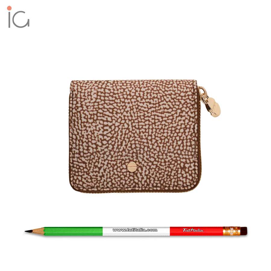 Borbonese Portafoglio Classica Medium Beige/Marrone 930156I15994