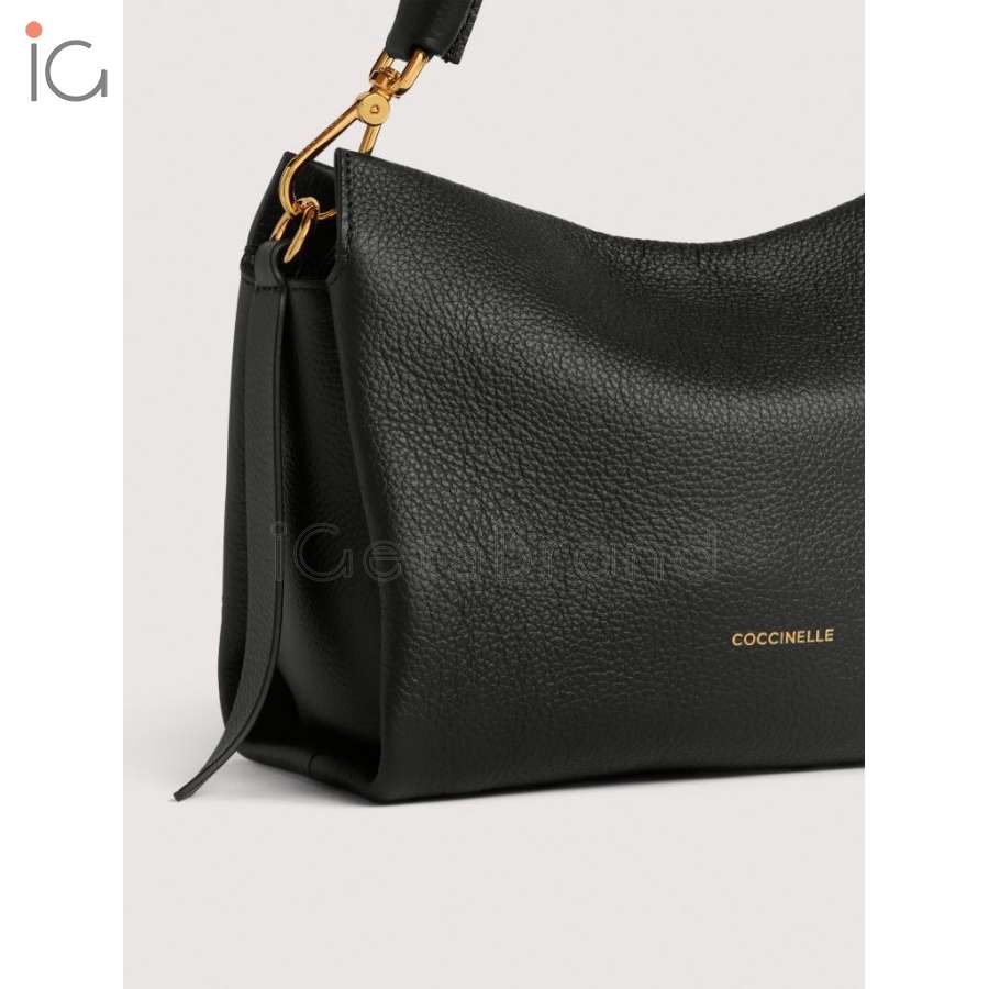 Coccinelle Boheme Small Noir/Cognac E1M50580101_613