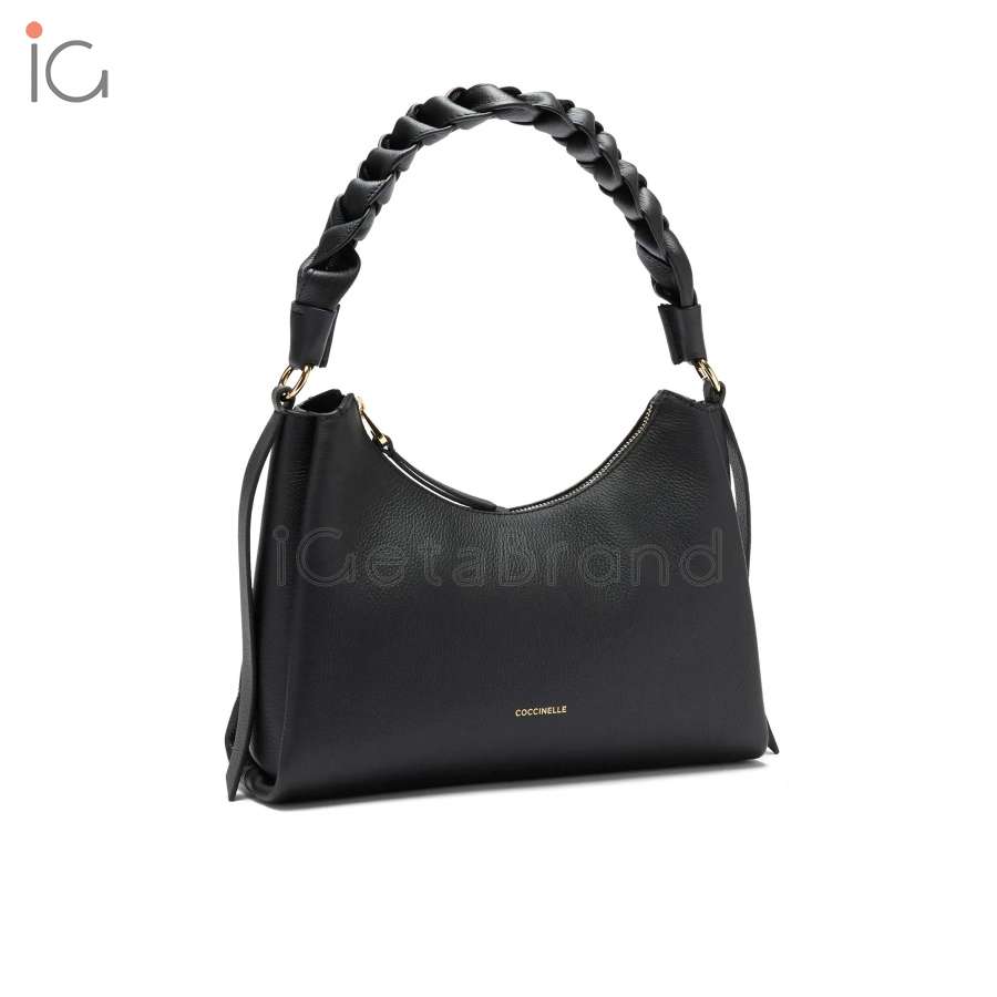 Coccinelle Boheme Small Noir/Cuir E1M50130301374