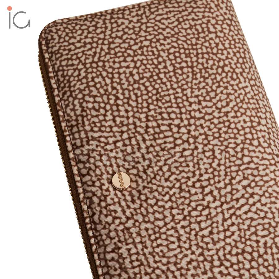 Borbonese Portafoglio Classica Large Beige/Marrone 930155I15994