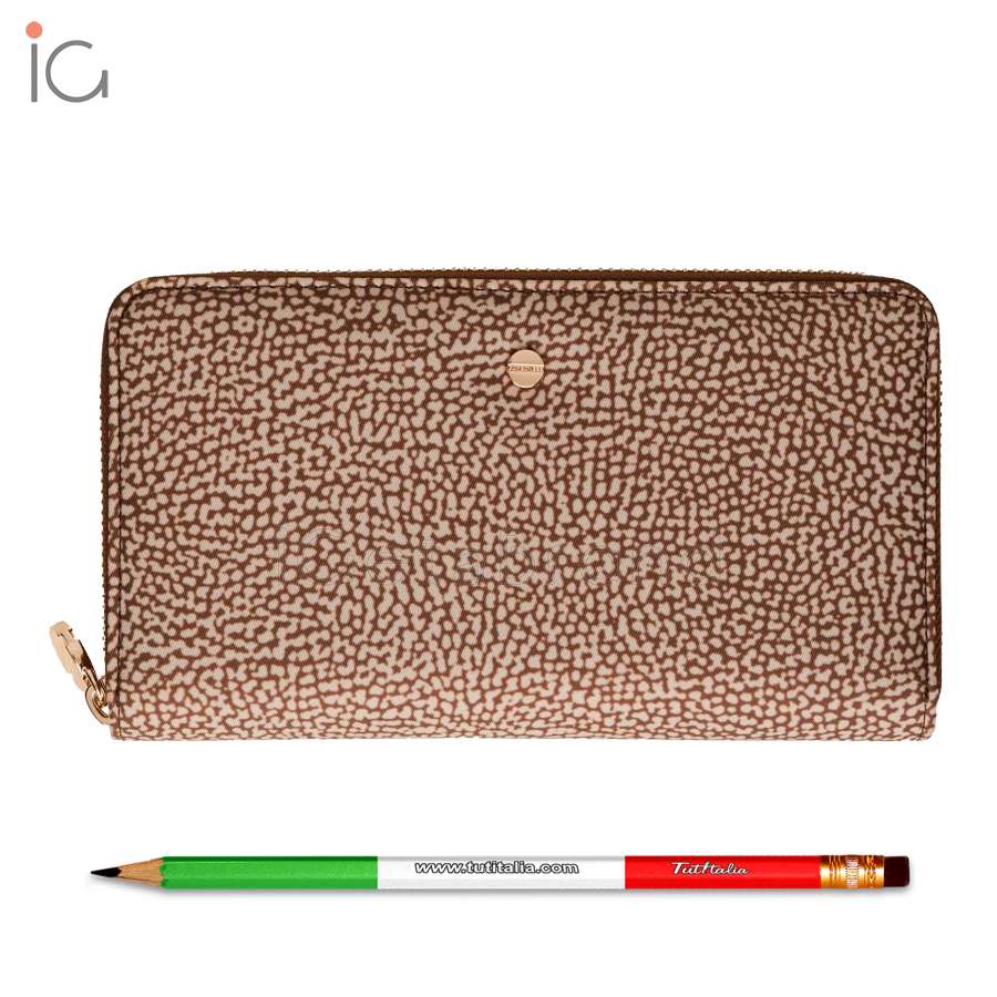 Borbonese Portafoglio Classica Large Beige/Marrone 930155I15994