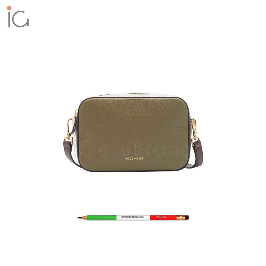 Coccinelle Tebe Tricolor Laurel Green/Lamb/Fondant/Brown E5RWF55I101723